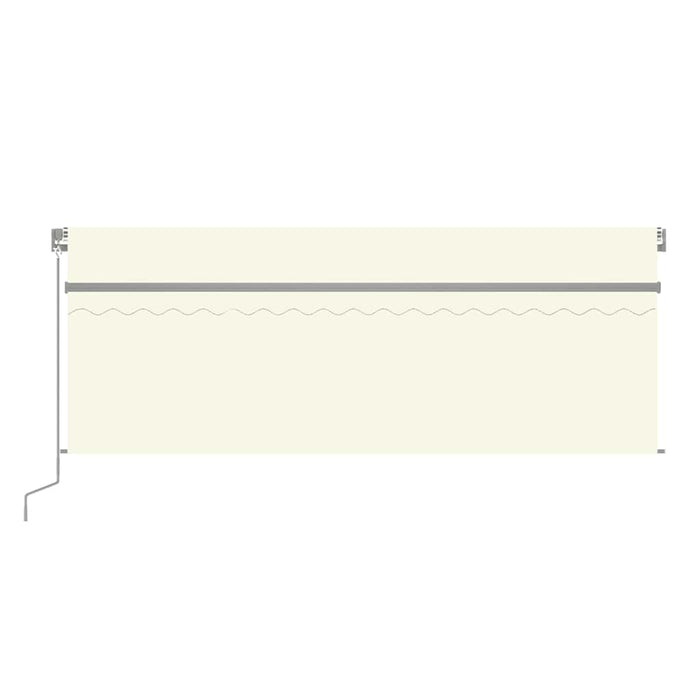 Copertină retractabilă manual cu stor, crem, 4x3 m - WALTI WALTI