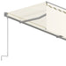Copertină retractabilă manual cu stor, crem, 4x3 m - WALTI WALTI