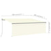 Copertină retractabilă manual cu stor, crem, 4x3 m - WALTI WALTI