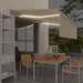 Copertină retractabilă manual cu stor & LED, crem, 4x3 m - WALTI WALTI