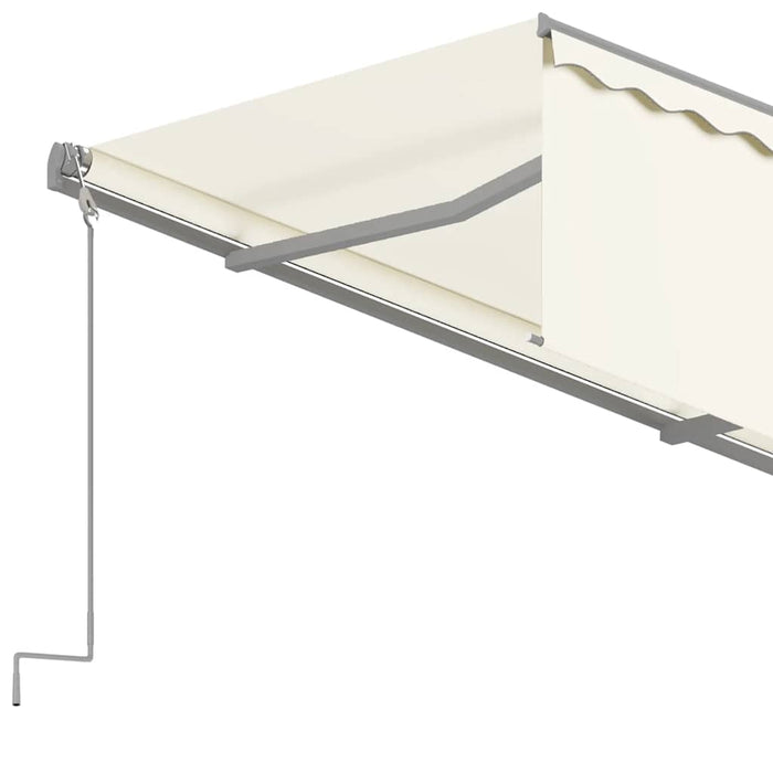 Copertină retractabilă automat, cu stor, crem, 4x3 m - WALTI WALTI