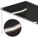 Copertină retractabilă manual cu stor&LED, antracit, 4,5x3 m - WALTI WALTI
