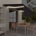 Copertină retractabilă manual cu stor&LED, antracit, 5x3 m - WALTI WALTI