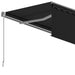 Copertină retractabilă automat cu stor, antracit, 6x3 m - WALTI WALTI