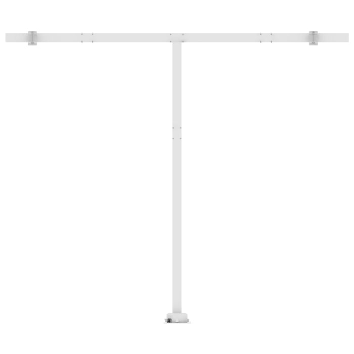 Copertină retractabilă manual, albastru/alb, 300x250 cm WALTI