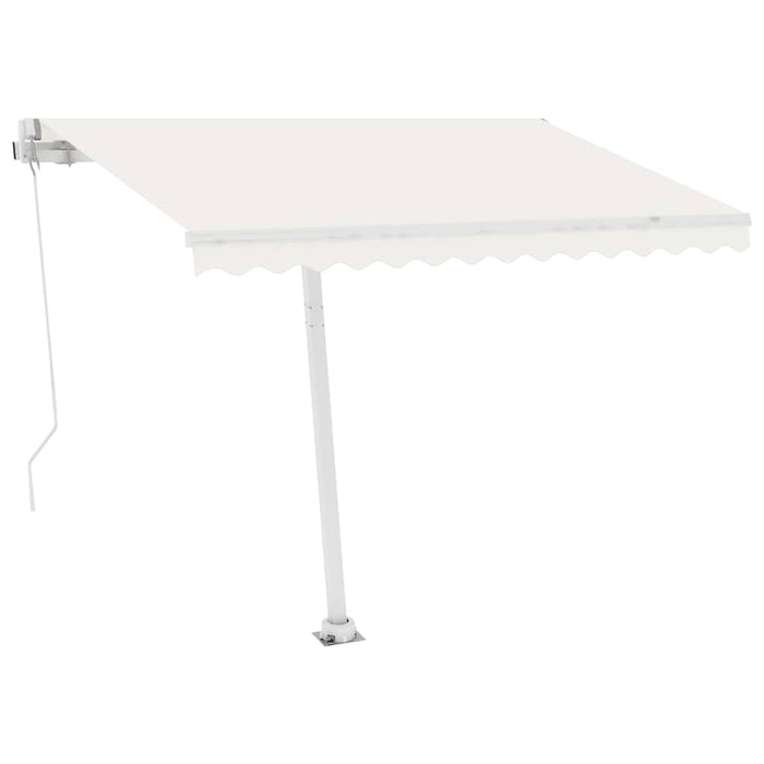 Copertină retractabilă manual, crem, 300x250 cm WALTI