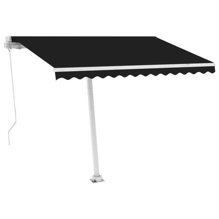 Copertină retractabilă manual, antracit, 300x250 cm WALTI