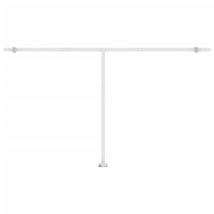 Copertină retractabilă manual cu LED, galben și alb, 500x300 cm WALTI