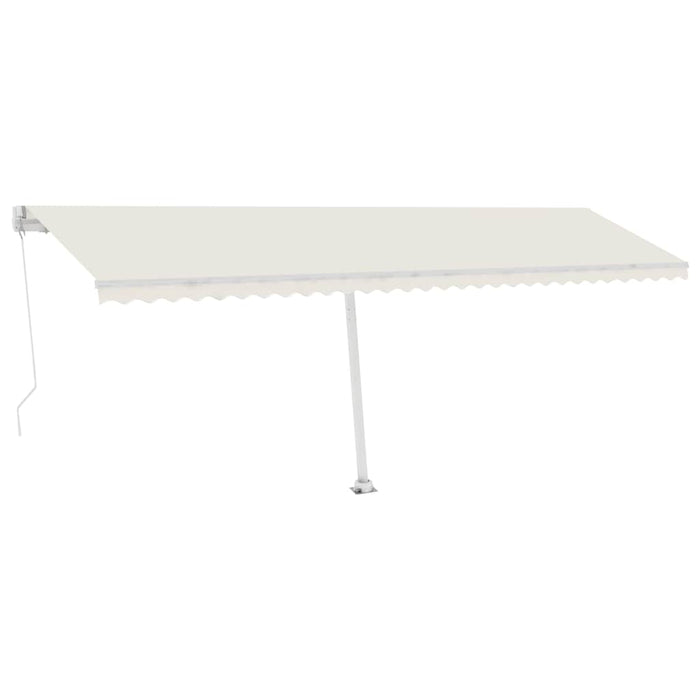 Copertină retractabilă manual, crem, 600x300 cm WALTI