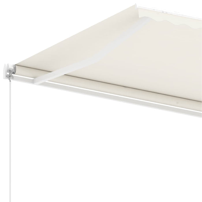 Copertină retractabilă manual, crem, 600x300 cm WALTI