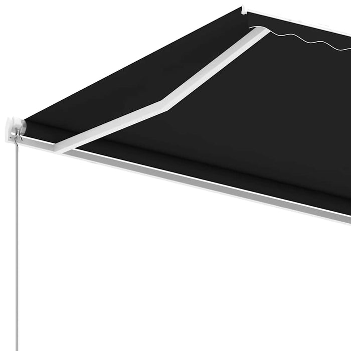 Copertină autonomă retractabilă manual, antracit, 600x300 cm WALTI