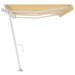 Copertină autonomă retractabilă automat galben&alb 600x300 cm - WALTI WALTI