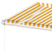 Copertină autonomă retractabilă automat galben&alb 600x300 cm - WALTI WALTI