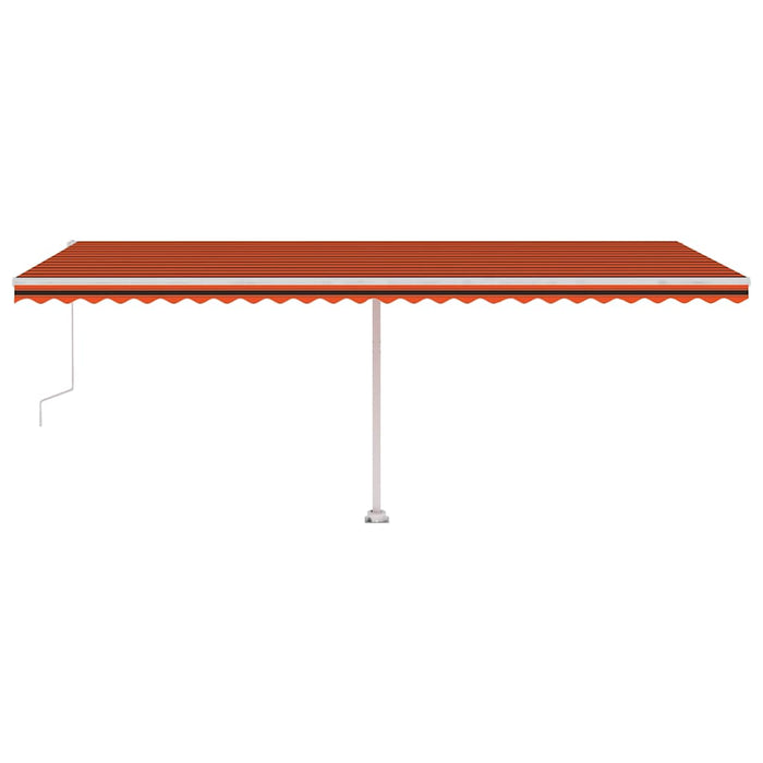 Copertină autonomă retractabilă automat oranj&maro 600x300 cm - WALTI WALTI
