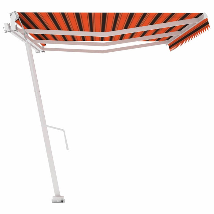 Copertină autonomă retractabilă automat oranj&maro 600x300 cm - WALTI WALTI