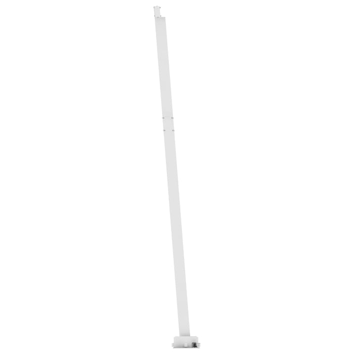 Copertină retractabilă manual,LED, portocaliu/ maro, 450x350 cm WALTI