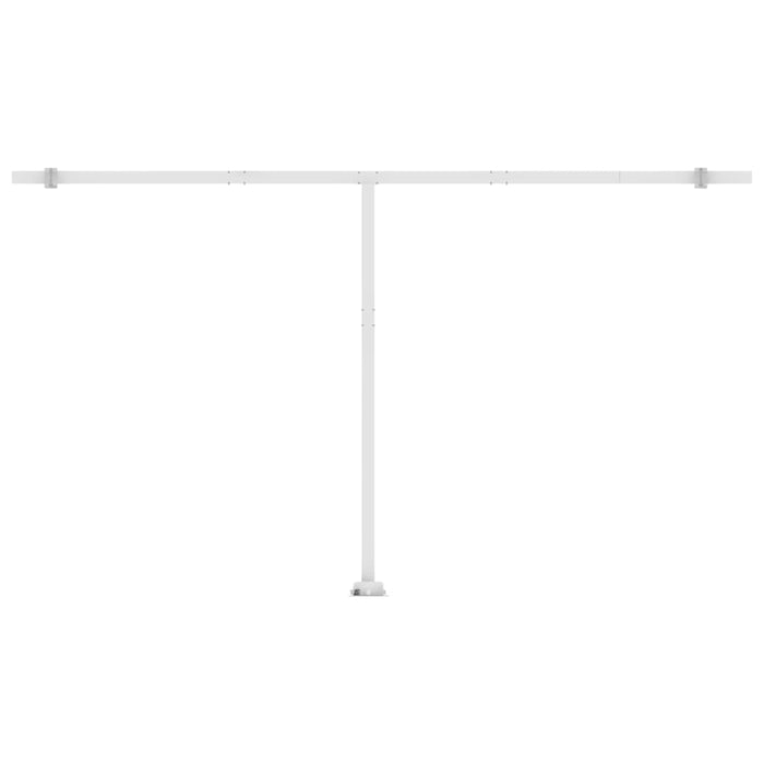 Copertină retractabilă manual cu LED, crem, 500x350 cm WALTI