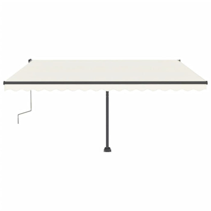 Copertină autonomă retractabilă manual, crem, 400x300 cm WALTI