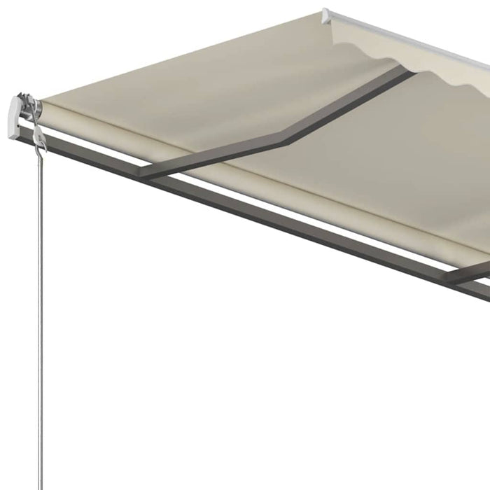 Copertină autonomă retractabilă manual, crem, 400x300 cm WALTI