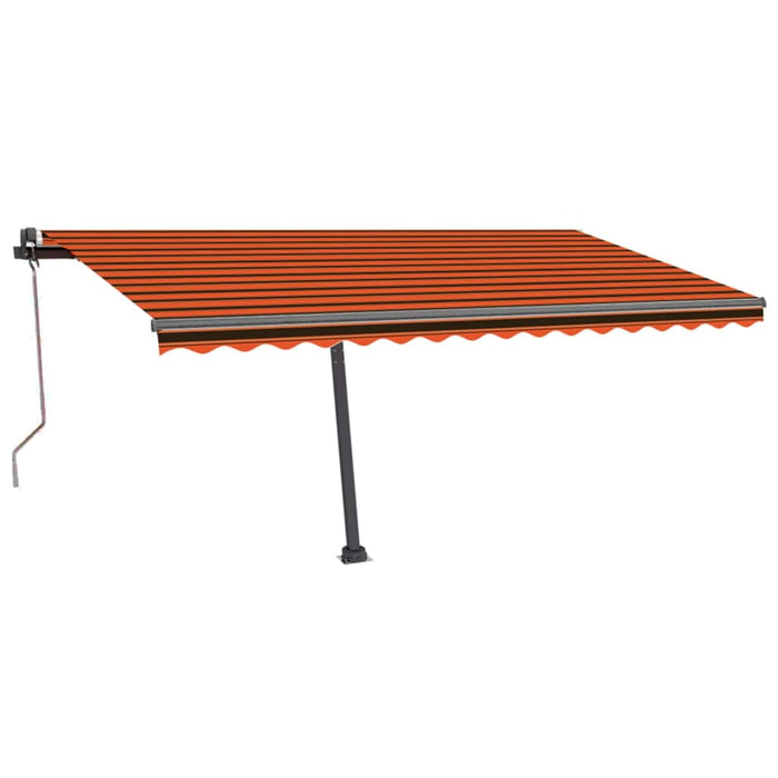 Copertină autonomă retractabilă automat oranj&maro 400x300 cm WALTI