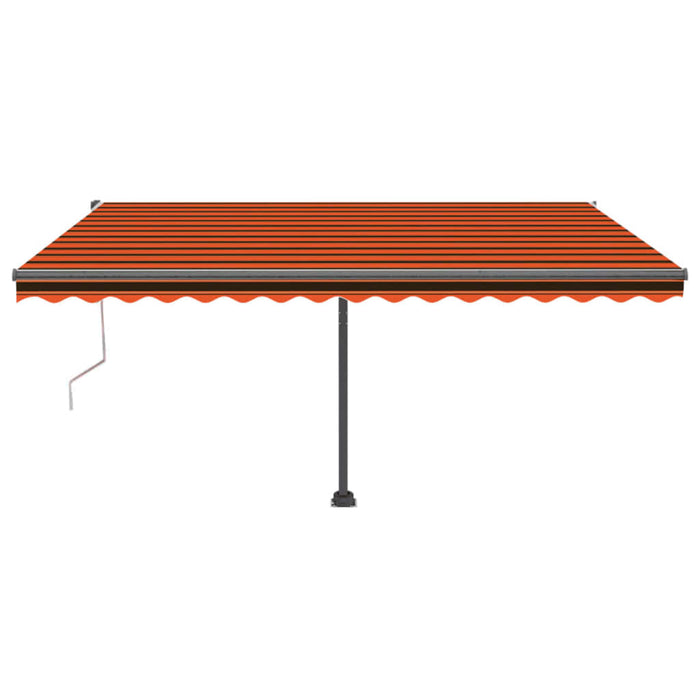 Copertină autonomă retractabilă automat oranj&maro 400x300 cm WALTI