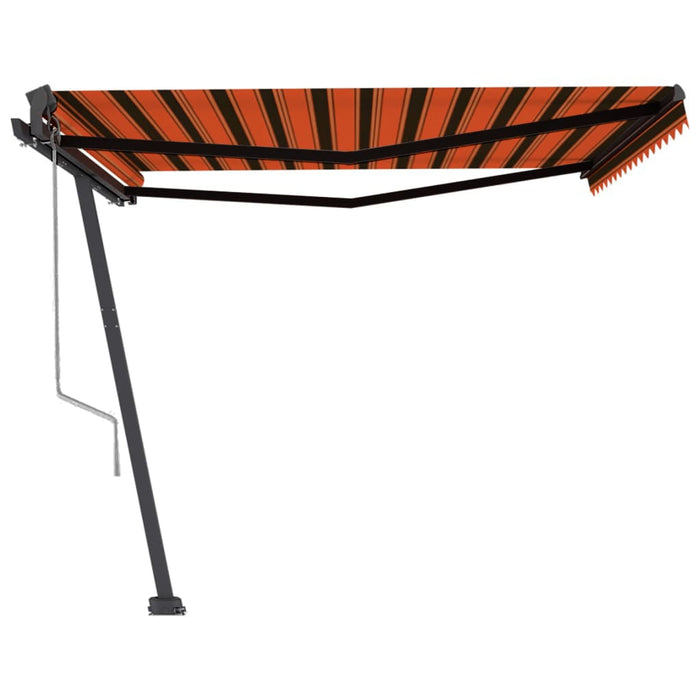 Copertină autonomă retractabilă automat oranj/maro 450x350 cm WALTI