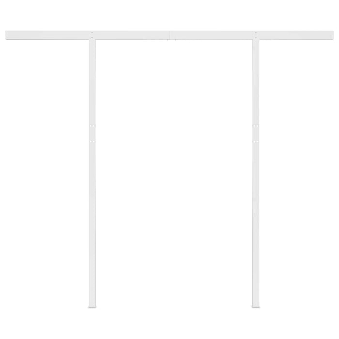 Copertină retractabilă manual cu LED, antracit, 3,5x2,5 m WALTI