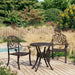 Set mobilier bistro, 3 piese, bronz, aluminiu turnat - WALTI WALTI