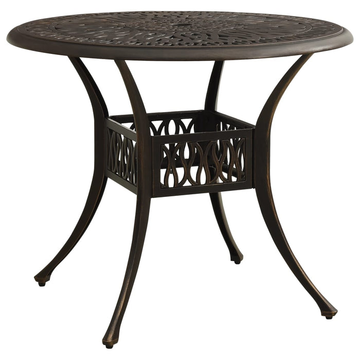 Set mobilier bistro, 3 piese, bronz, aluminiu turnat - WALTI WALTI