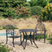 Set mobilier bistro, 3 piese, negru, aluminiu turnat - WALTI WALTI