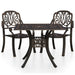 Set mobilier bistro, 3 piese, bronz, aluminiu turnat - WALTI WALTI