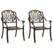 Set mobilier bistro, 3 piese, bronz, aluminiu turnat - WALTI WALTI