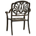 Set mobilier bistro, 3 piese, bronz, aluminiu turnat - WALTI WALTI