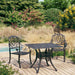 Set mobilier bistro, 3 piese, negru, aluminiu turnat - WALTI WALTI