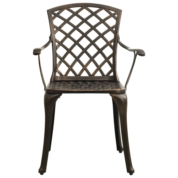 Set mobilier bistro, 3 piese, bronz, aluminiu turnat - WALTI WALTI