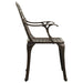 Set mobilier bistro, 3 piese, bronz, aluminiu turnat - WALTI WALTI