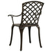 Set mobilier bistro, 3 piese, bronz, aluminiu turnat - WALTI WALTI