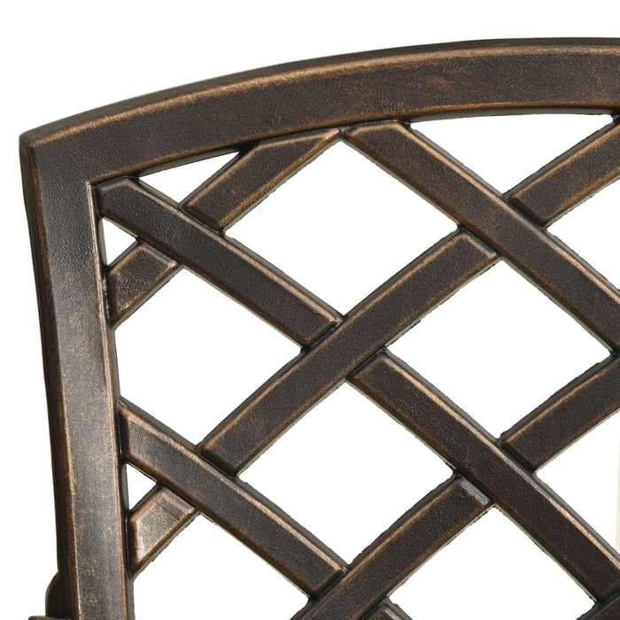 Set mobilier bistro, 3 piese, bronz, aluminiu turnat - WALTI WALTI