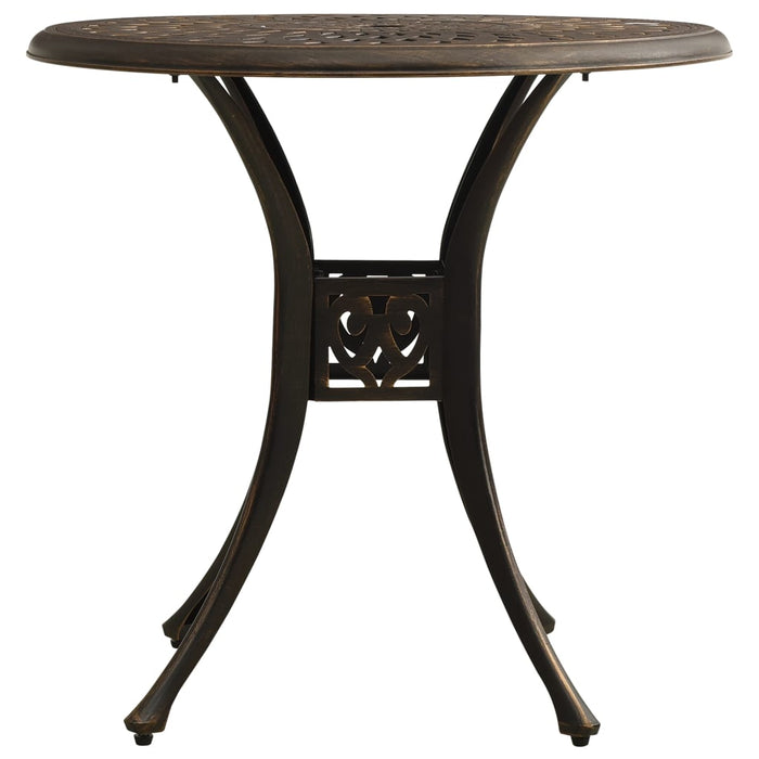 Set mobilier bistro, 3 piese, bronz, aluminiu turnat - WALTI WALTI
