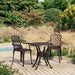 Set mobilier bistro, 3 piese, bronz, aluminiu turnat - WALTI WALTI