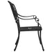 Set mobilier bistro, 3 piese, negru, aluminiu turnat - WALTI WALTI