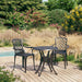 Set mobilier bistro, 3 piese, negru, aluminiu turnat - WALTI WALTI