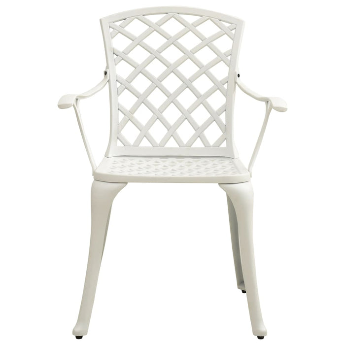 Set mobilier bistro, 3 piese, alb, aluminiu turnat WALTI