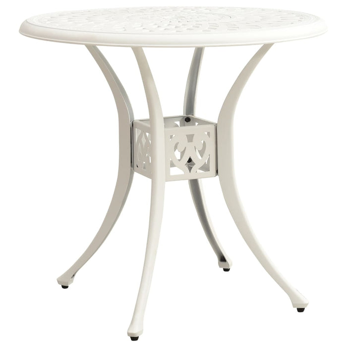 Set mobilier bistro, 3 piese, alb, aluminiu turnat WALTI