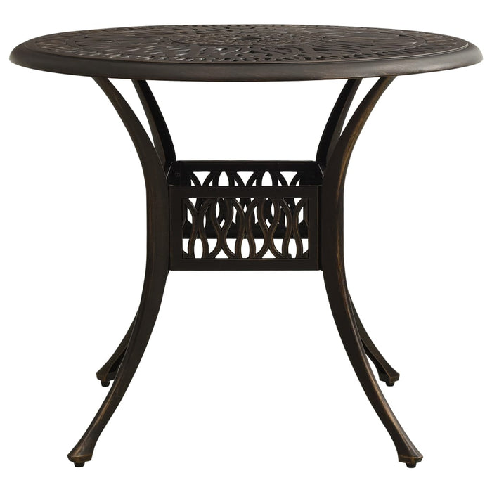 Set mobilier bistro, 3 piese, bronz, aluminiu turnat WALTI