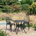 Set mobilier bistro, 3 piese, negru, aluminiu turnat - WALTI WALTI