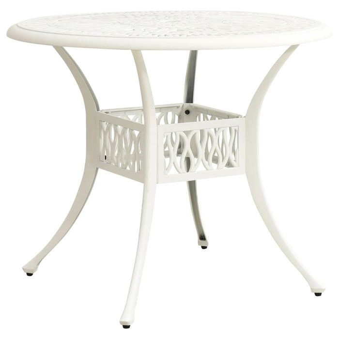 Set mobilier bistro, 3 piese, alb, aluminiu turnat WALTI