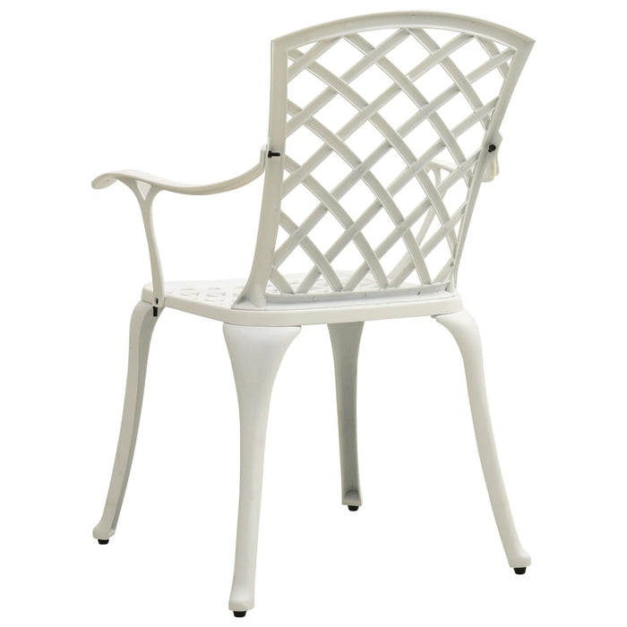 Set mobilier bistro, 3 piese, alb, aluminiu turnat - WALTI WALTI