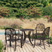 Set mobilier bistro, 5 piese, bronz, aluminiu turnat - WALTI WALTI