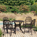 Set mobilier de bistro, 5 piese, bronz, aluminiu turnat - WALTI WALTI